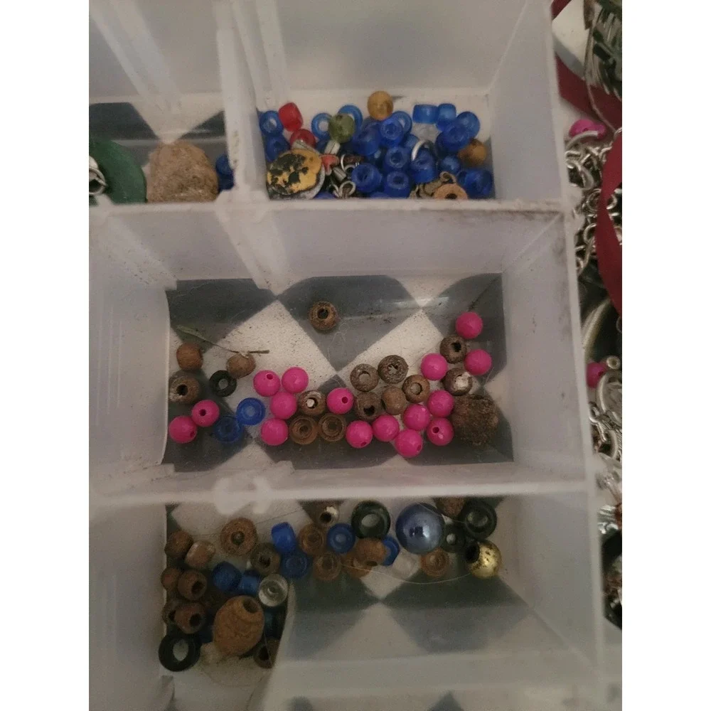 Huge Jewelry Making Bead Lot Charms Wire‎ Findings Craft Supplies Organizer Bulk